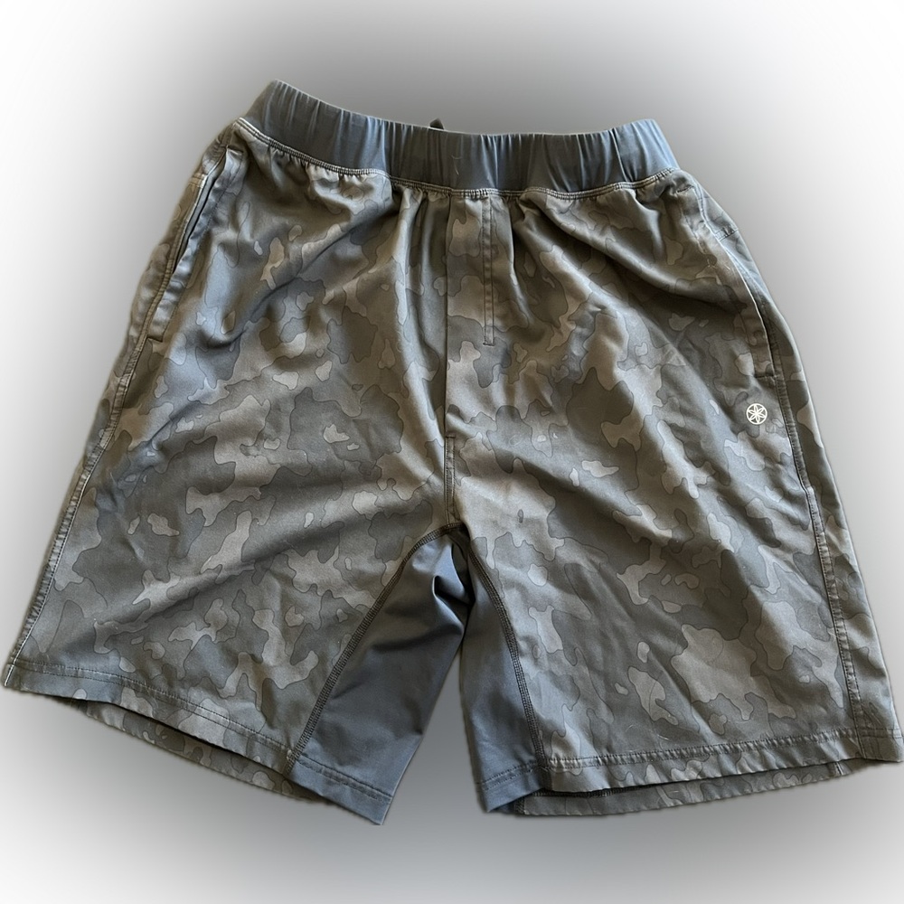 GAIAM Black and Gray Athletic Shorts